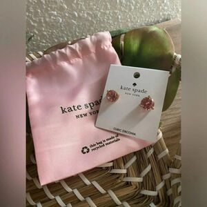 *NWT* KATE SPADE Rise and Shine Pink Round Stud Earrings